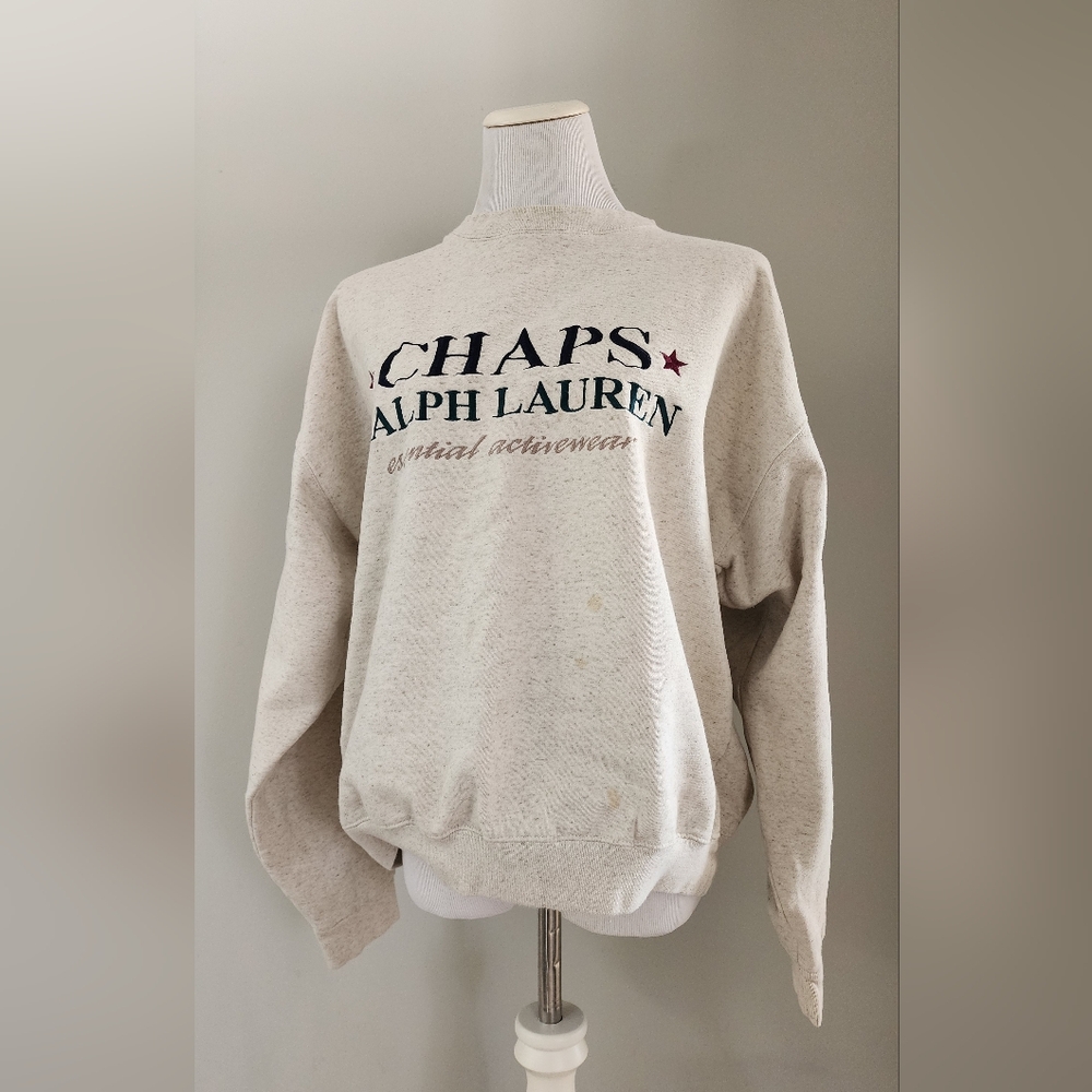 Ralph Lauren Cream Crew Neck Sweater